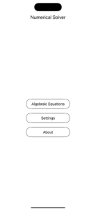 Numerical Solver: Main Screen