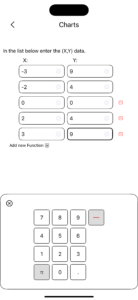 Numerical Solver: Charts, entering data